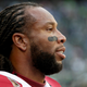 Wide receiver Larry Fitzgerald #11 of the Arizona Cardinals looks on from the sidelines during the game against the Seattle Seahawks at CenturyLink Field on Dec. 22, 2019, in Seattle.